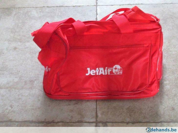 1 strandtas en 1 schoudertas/draagtas Jetair, Ophalen of Verzenden, Nieuw, Rood, Overige typen