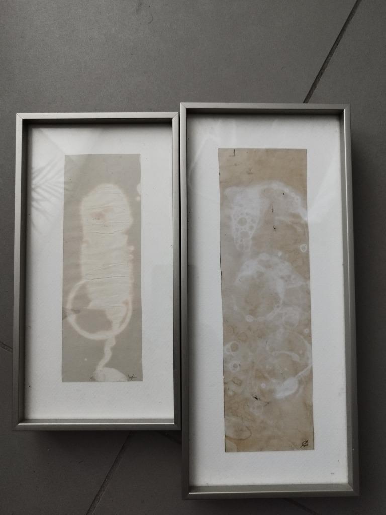 Deux peintures abstraites, Enlèvement
