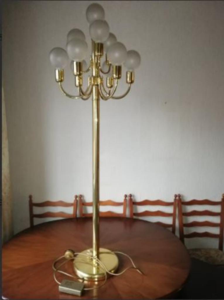 vintage staande lamp Solken Regency 70er, Ophalen, Huis en Inrichting