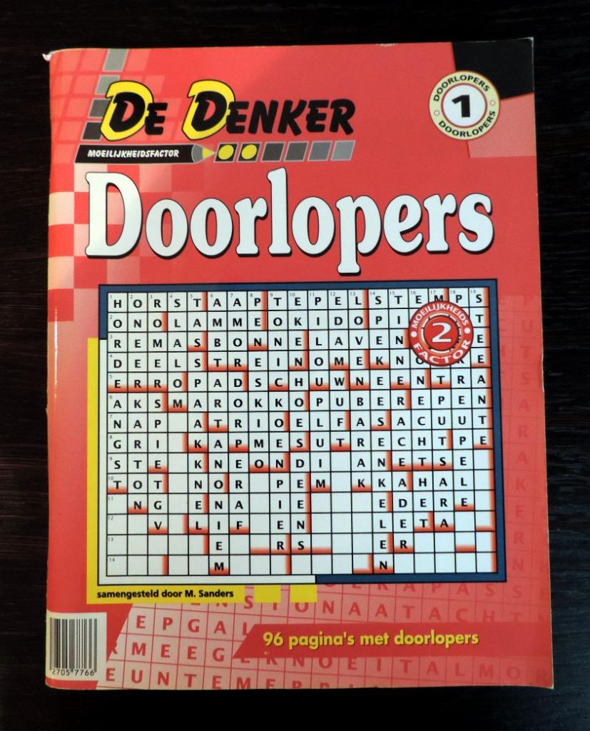 De Denker - doorlopers, moeilijkheidsfactor 2, Ophalen of Verzenden, Nieuw, Puzzelboek