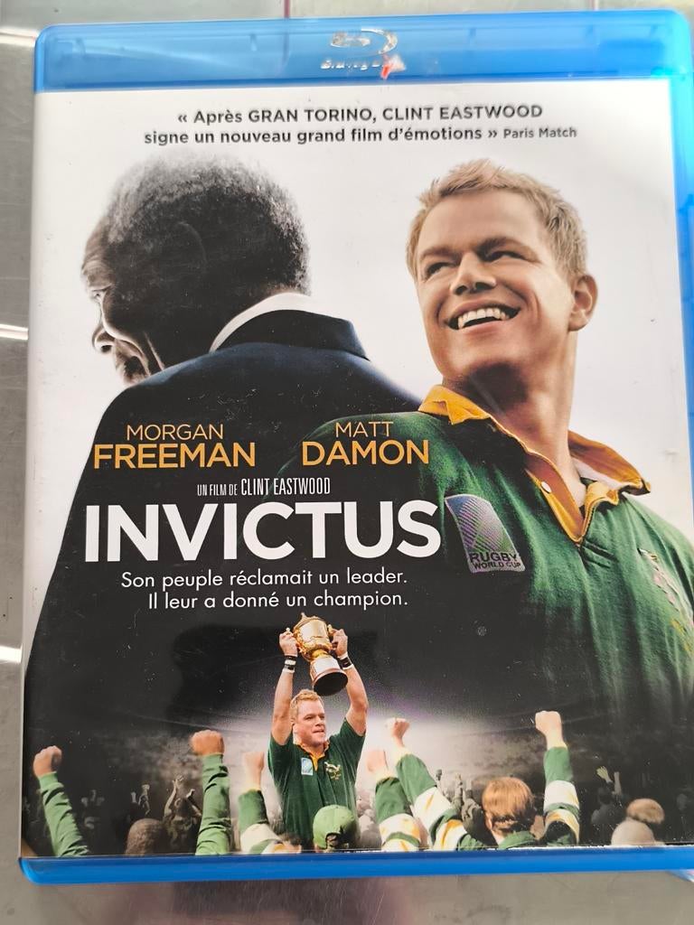 Blu ray Invictus, De Clint Eastwood, Matt Damon, M Freeman, Enlèvement ou Envoi, Comme neuf