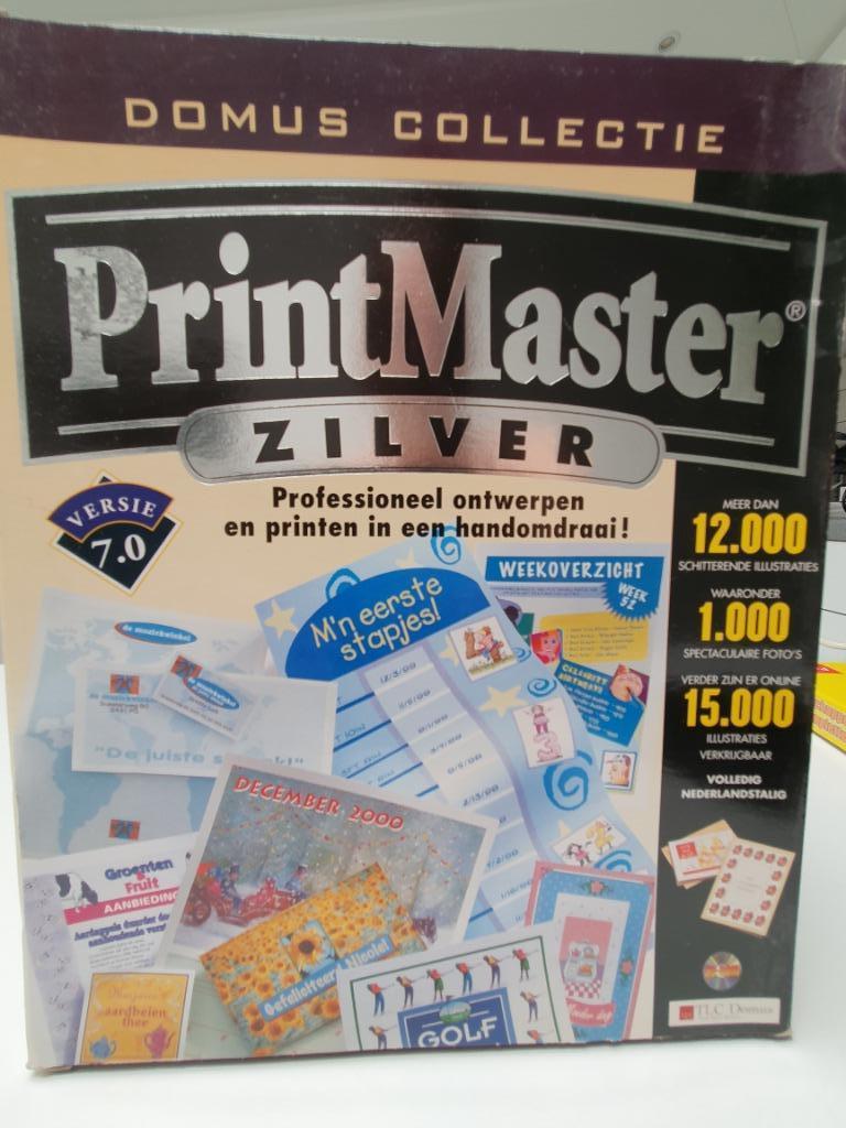 TLC Domus PrintMaster Zilver Retro vintage software pakket, Computers en Software, Office-software, Ophalen, Zo goed als nieuw