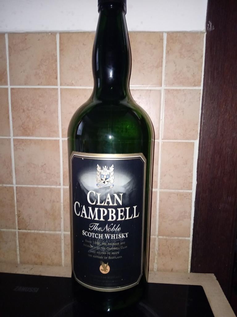 Clan Campbell lege whiskyfles van 4,5 liter, Ophalen of Verzenden, Gebruikt, Overige typen