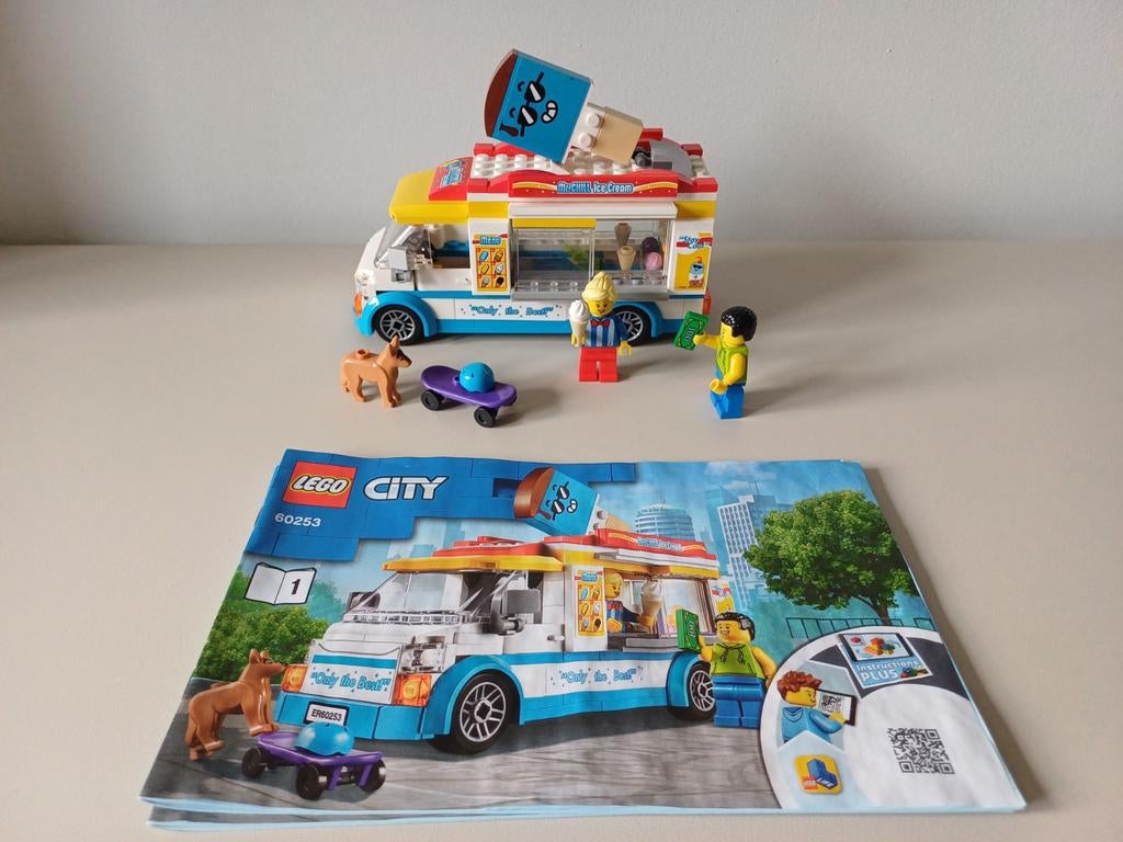 Lego city ijswagen 60253, Ophalen of Verzenden, Zo goed als nieuw, Complete set, Lego
