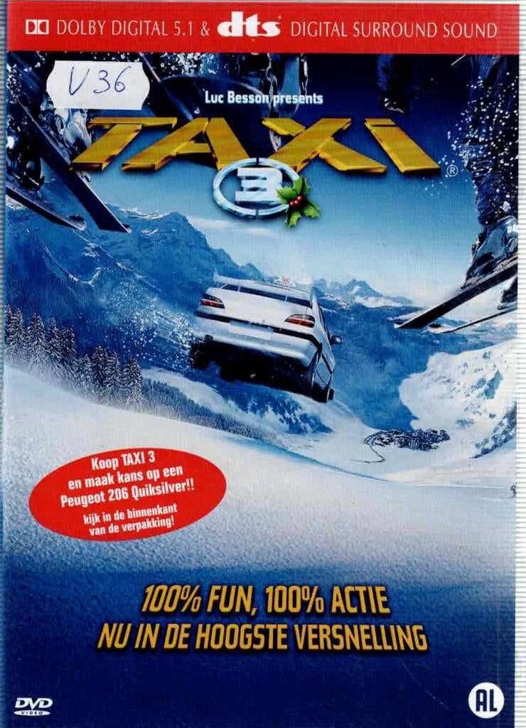 dvd   -   Taxi 3, Cd's en Dvd's, Dvd's | Overige Dvd's, Zo goed als nieuw, Alle leeftijden, Ophalen of Verzenden