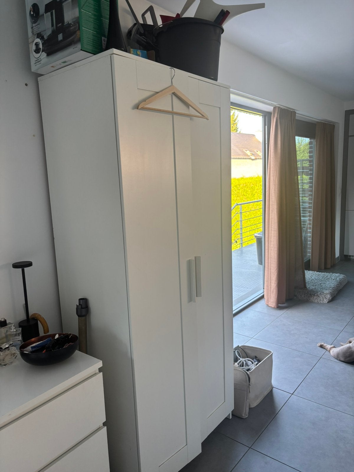 Witte kledingkast IKEA, Maison & Meubles, Armoires | Penderies & Garde-robes, Utilisé, 150 à 200 cm, 50 à 100 cm, 50 à 75 cm, Avec porte(s)