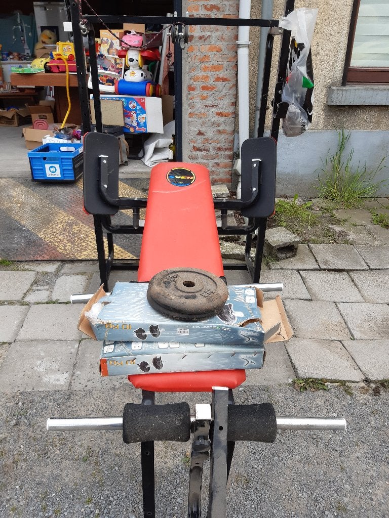 Banc de musculation, Enlèvement, Utilisé, Métal, Jambes