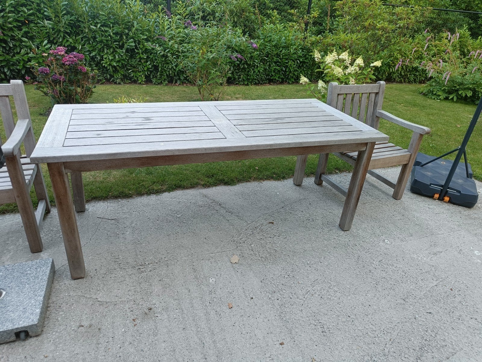 Miranti tuintafel met 2 stoelen, Tuin en Terras, Tuintafels, Ophalen