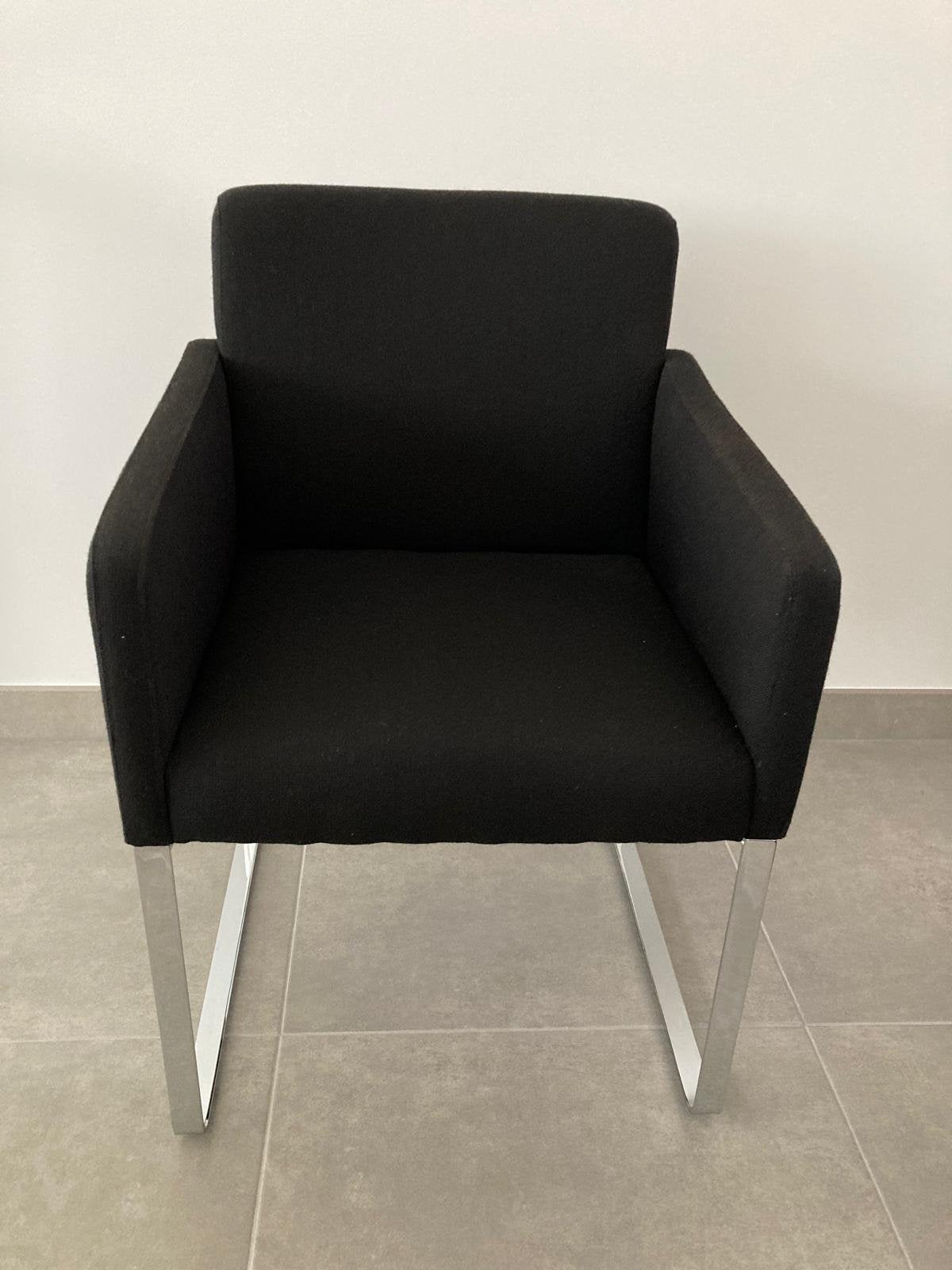 2 fauteuils CJ ADAGIO noirs, Maison & Meubles, Comme neuf, Deux, Enlèvement, Modern