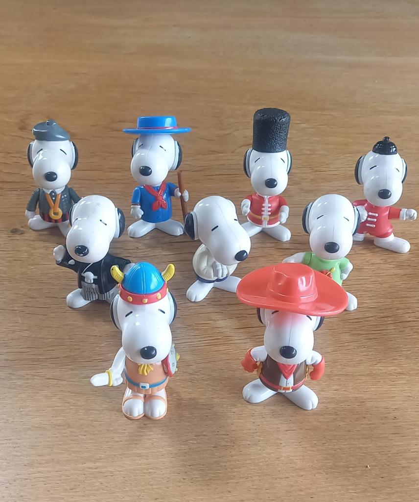 Lot de figurines Snoopy 9cm, Enlèvement ou Envoi