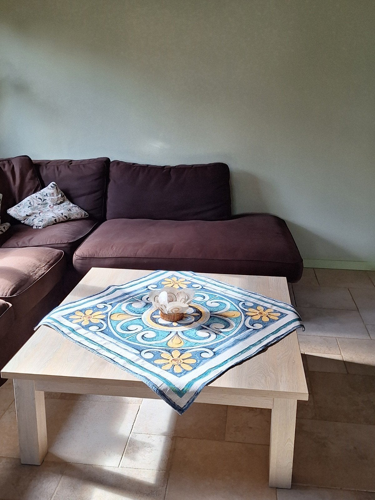 Salontafel_fineer_eik, Ophalen
