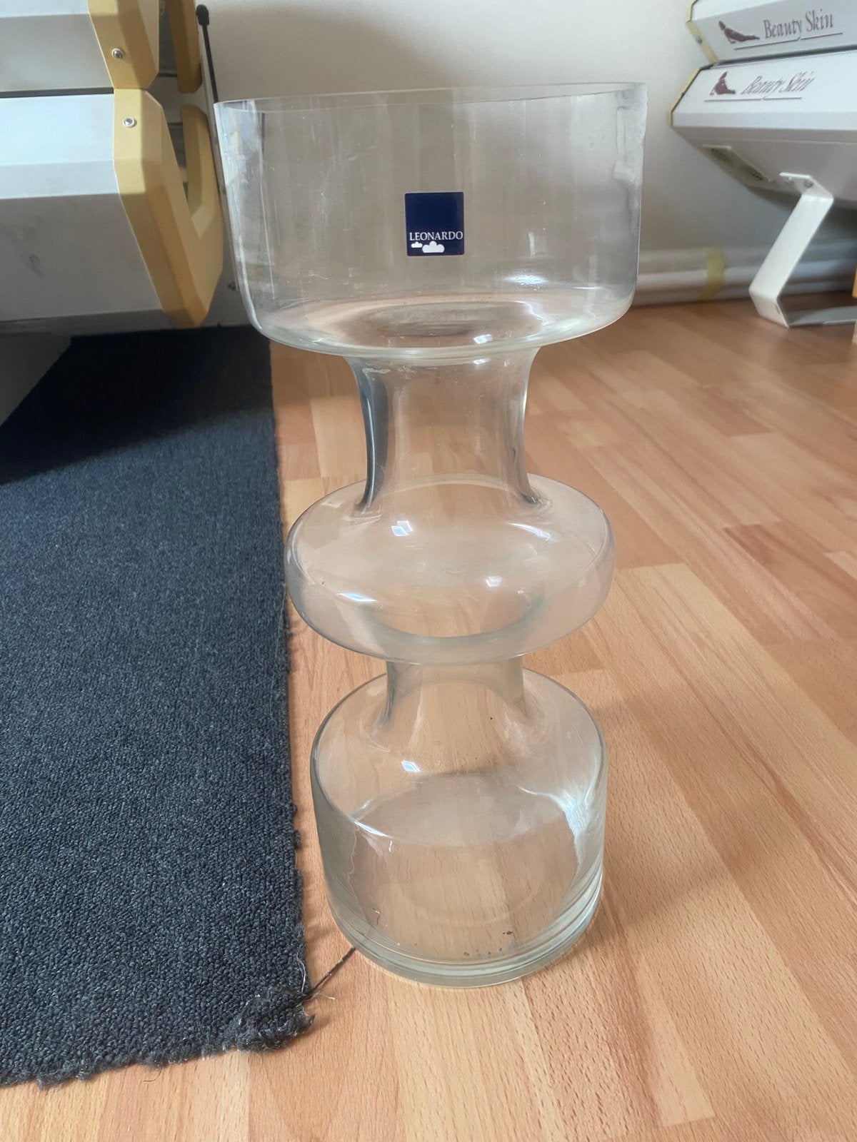 Vaas Leonardo, Huis en Inrichting, Ophalen, Zo goed als nieuw, Overige kleuren, Glas