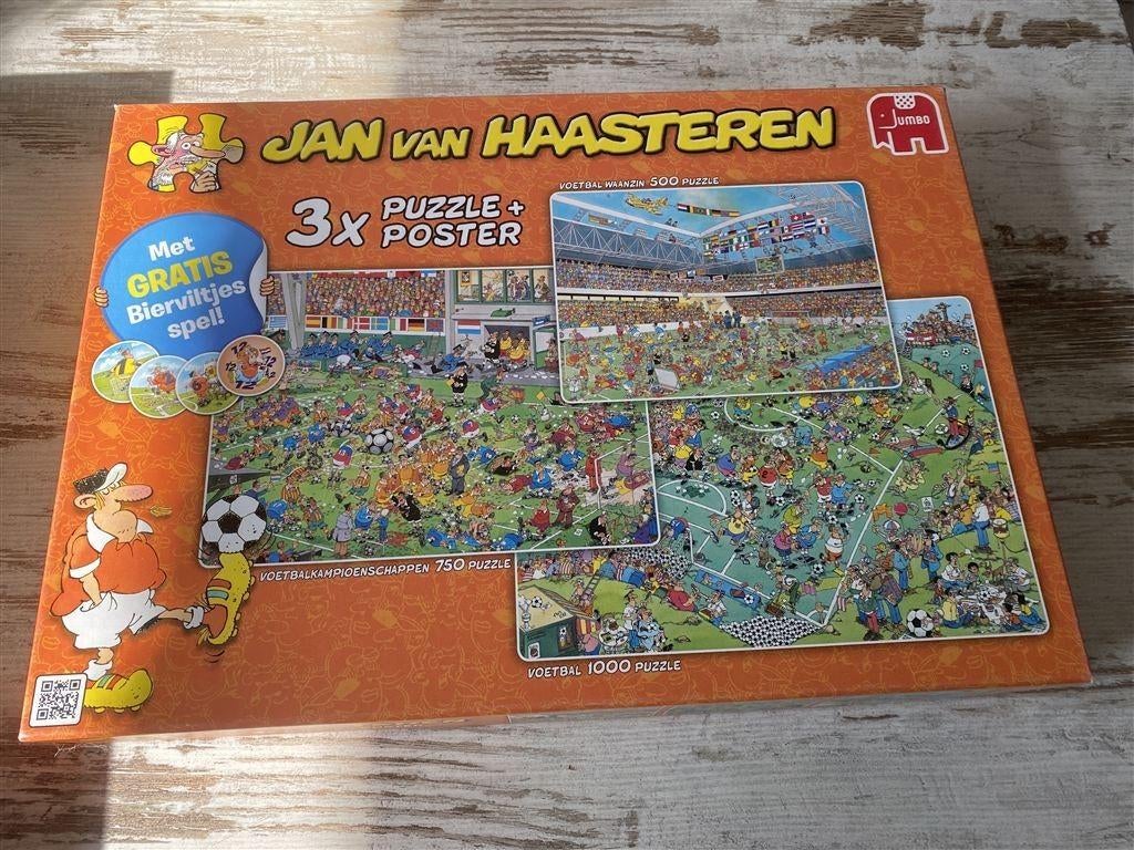 Jan van haasteren - voetbal 3 x 1000 stuks [s391], Verzenden, Zo goed als nieuw