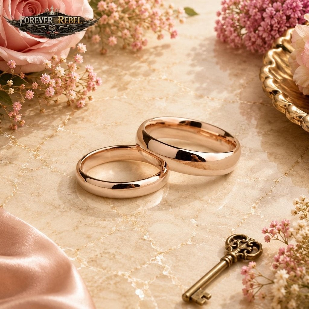 Wolfraam Trouwringen Classic Rebellion Rosé - Diverse Maten, Handtassen en Accessoires, Ringen, Overige materialen, Verzenden