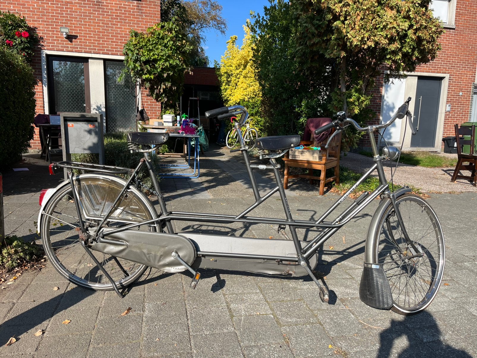 Retro Tandem, Fietsen en Brommers, Ophalen, Gebruikt, Minder dan 10 versnellingen, Trommelrem