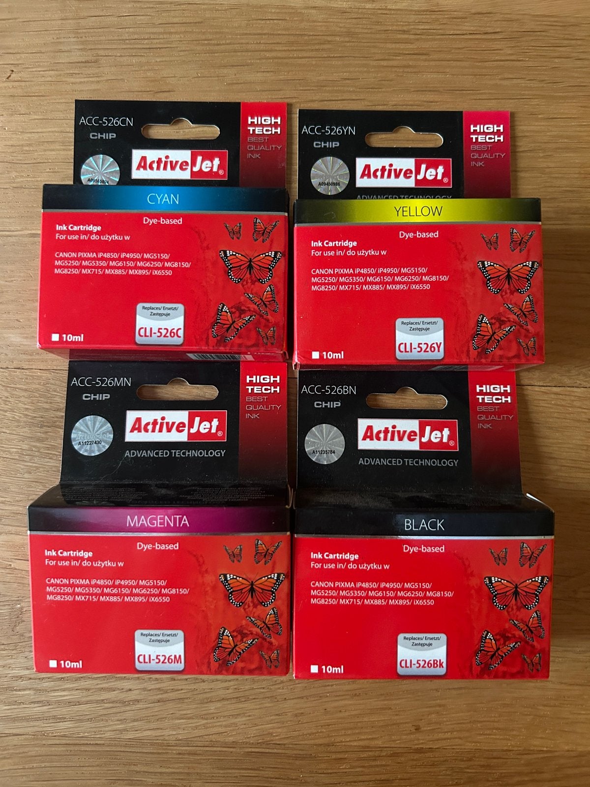 Printer inkt voor Canon Pixma zwart, magenta, cyaan, geel., Ophalen of Verzenden, Nieuw, Cartridge
