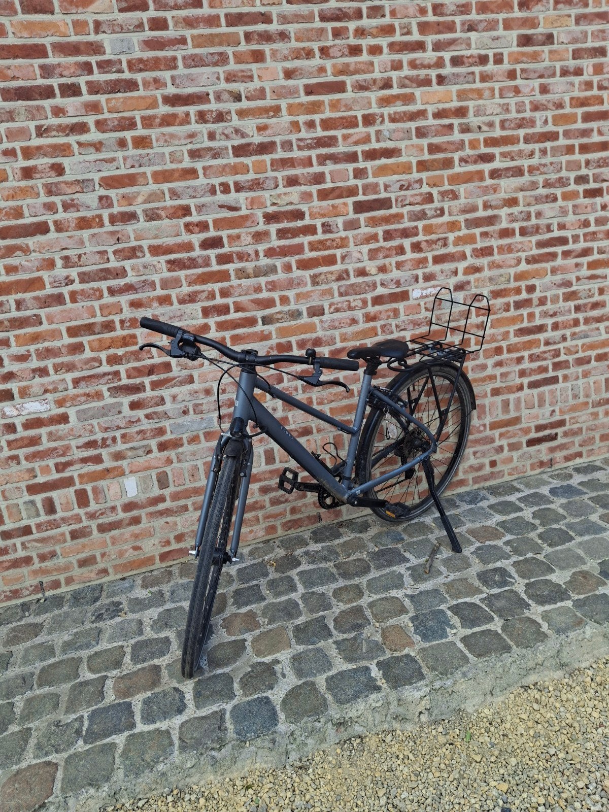 Elops fiets met rekje, Fietsen en Brommers, Velgrem, Zo goed als nieuw, 53 tot 57 cm, Ophalen