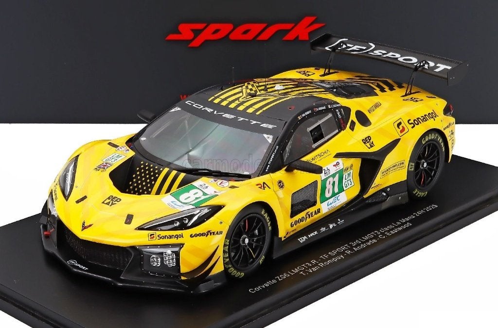 1:18 Spark Chevrolet Corvette / 24H Le Mans 2025 #81 /Nieuw!, Ophalen of Verzenden, Nieuw, Auto