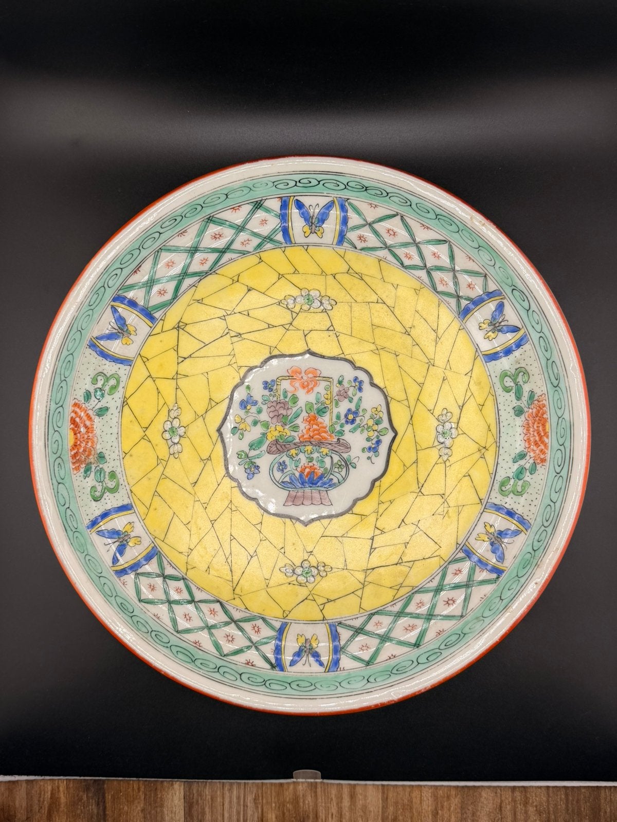 Plat ancien français –décor chinois –Art déco 1920-1940, Antiquités & Art, Enlèvement