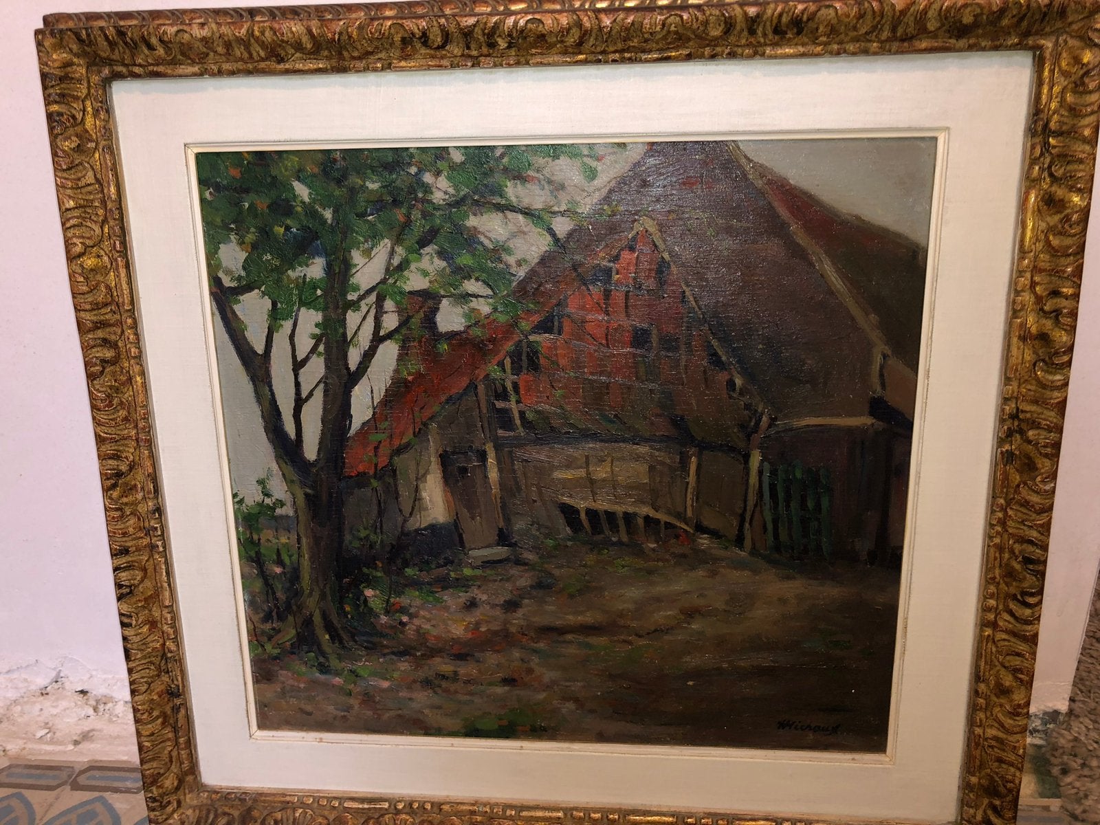 Superbe peinture a restaurer, Ophalen