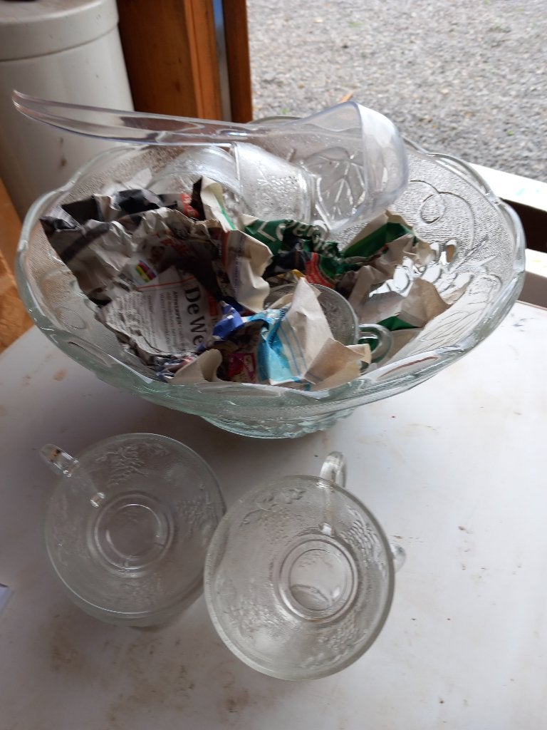 Sangriaservies, Ophalen, Zo goed als nieuw, Glas, Compleet servies