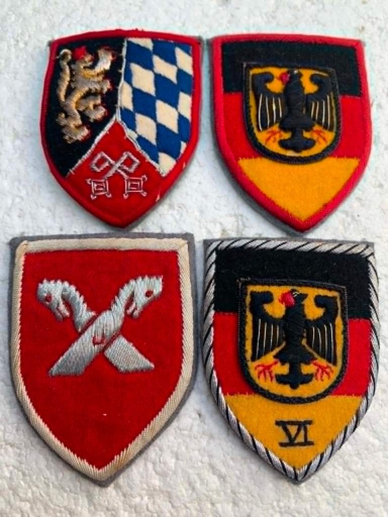 Kentekens, Patches, DBR, Dik geborduurde zilverdraad patches, Verzamelen, Ophalen of Verzenden, Landmacht, Embleem of Badge