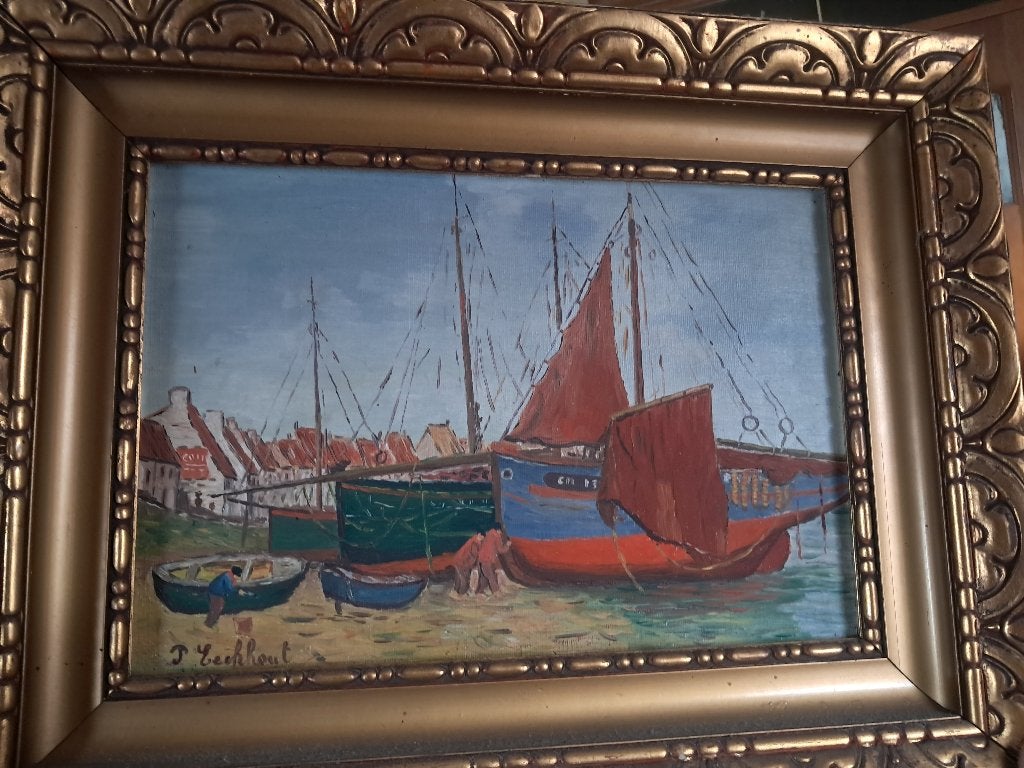 Peinture tableau, Antiquités & Art, Cadre spécial, Enlèvement, Réaliste, Toile