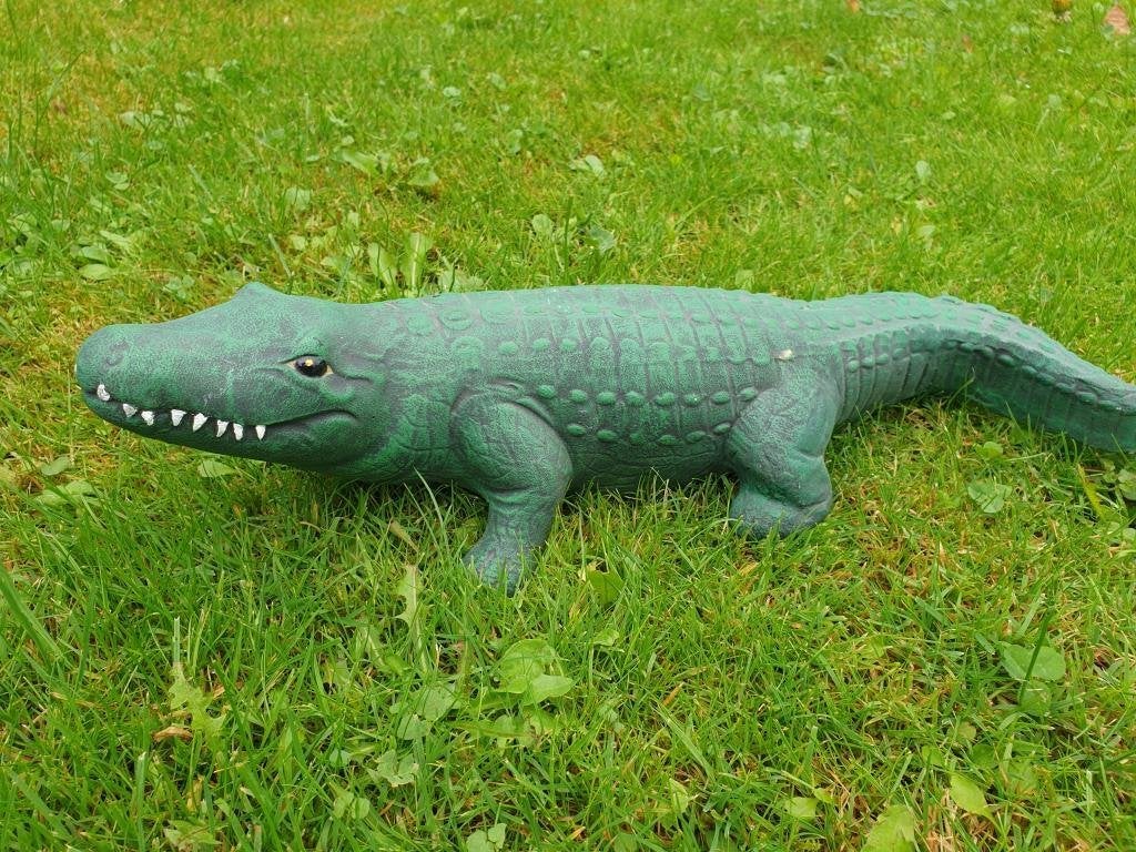 tuinbeeld van een krokodil , beton, Verzamelen, Ophalen of Verzenden, Nieuw