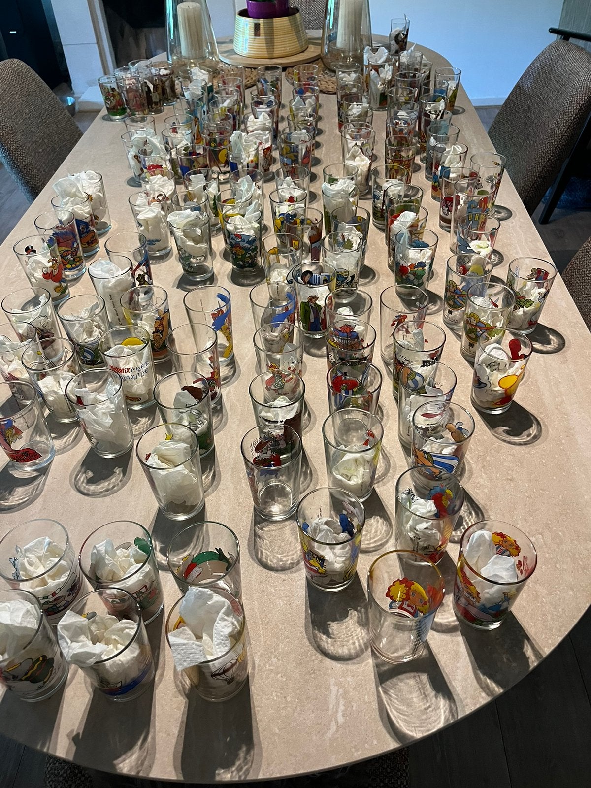 Lot +/- 200 verres Amora, Collections, Enlèvement, Neuf