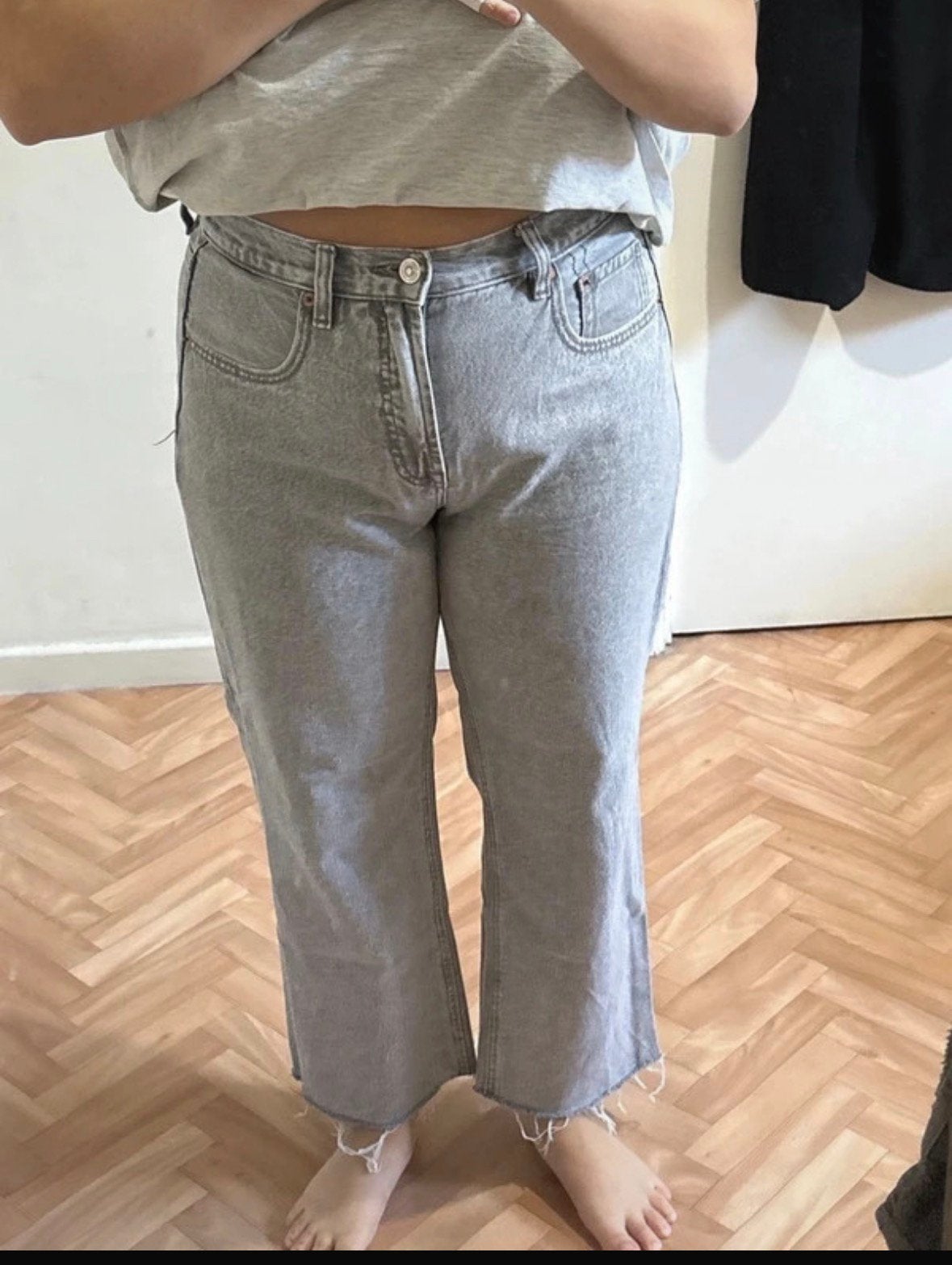 Grijze broek, Kleding | Dames, Verzenden, Zo goed als nieuw, Grijs, W33 - W36 (confectie 42/44)
