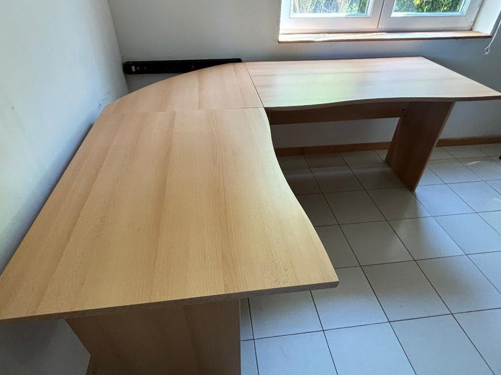 très grand bureau d'angle en bois, Maison & Meubles, Bureaux, Enlèvement, Comme neuf, Bois, Bureau d'angle