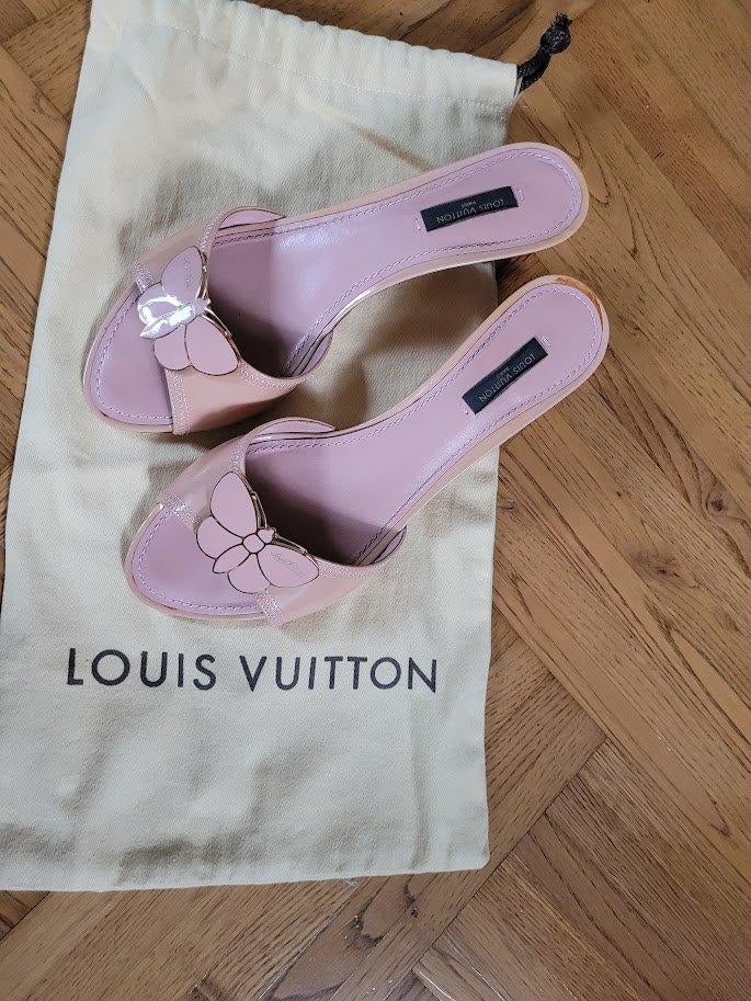 Louis Vuitton schoenen 37,5, Zo goed als nieuw, Roze, Louis vuitton, Sandalen of Muiltjes