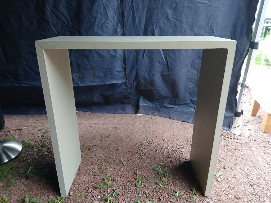 bijzettafeltje/ kastje / display, Ophalen, Zo goed als nieuw, Groen, Hout