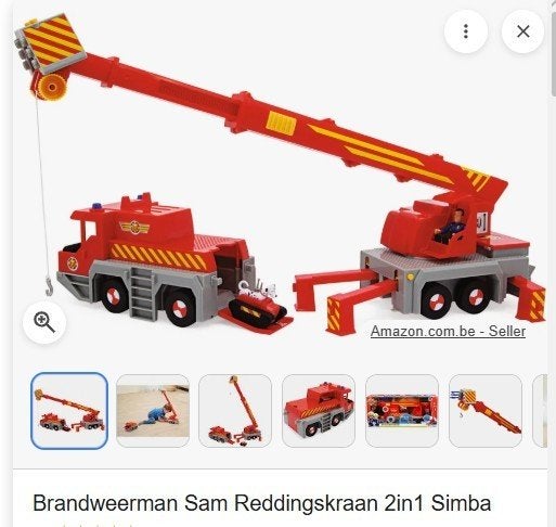 Grue de sauvetage 2 en 1 SAM FIRE-MAN, Enlèvement, Comme neuf, Ensemble complet