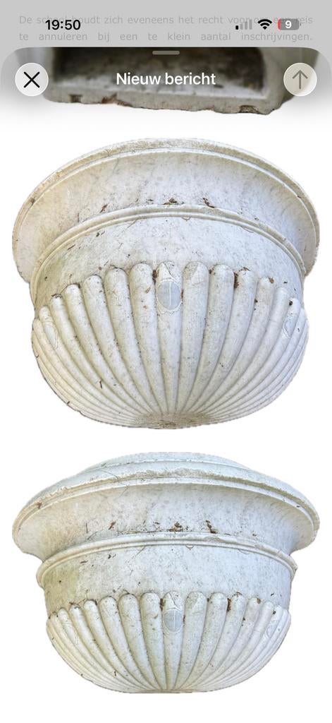 Marmer lavabo antiek bouwmateriaal uniek stuk, Antiek en Kunst, Ophalen
