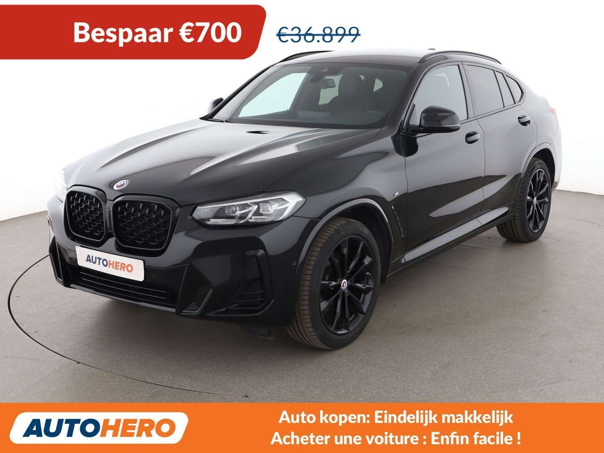 BMW X4 xDrive 20d Mild-Hybrid M Sport (automatique), Cuir, Achat, Euro 6, Noir