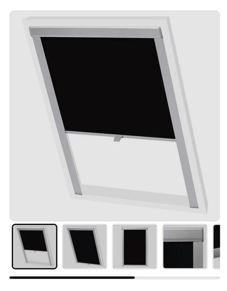 Rolgordijn velux mk04, Ophalen, Jaloezie, Overige merken, Zwart