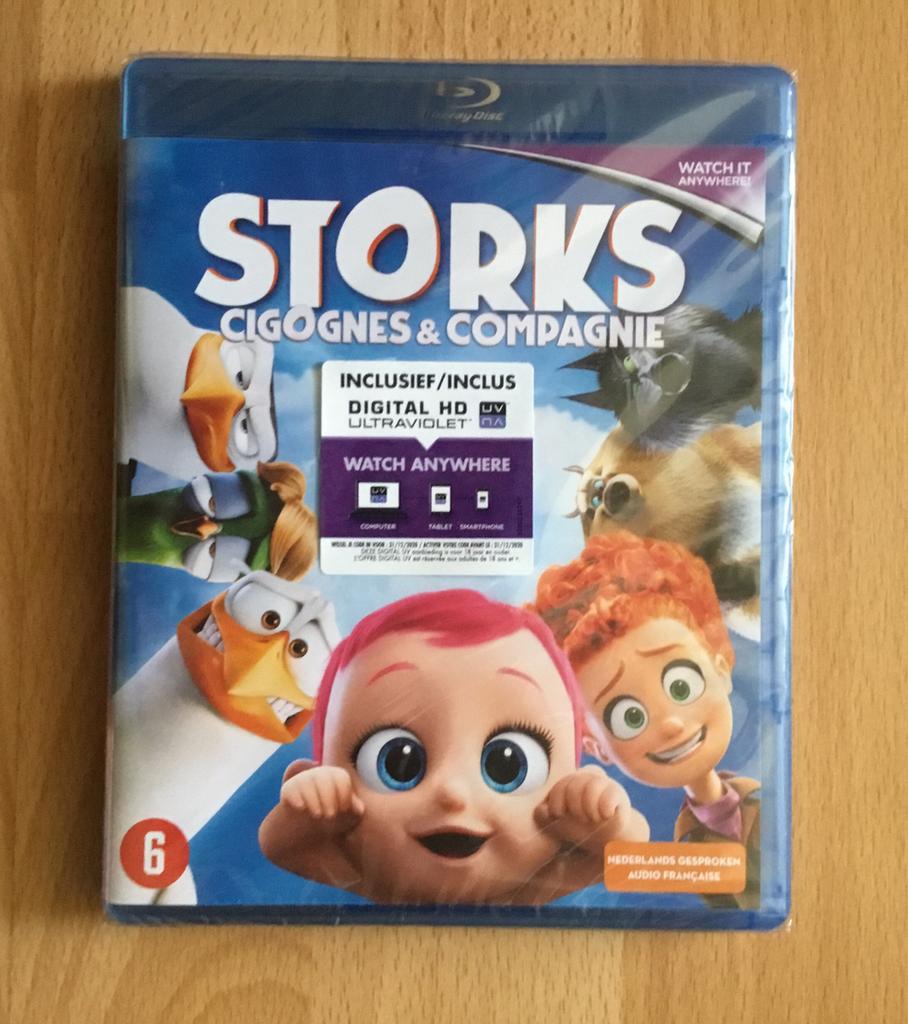 Blu-ray Storks - Nieuw, Cd's en Dvd's, Blu-ray, Ophalen of Verzenden, Nieuw in verpakking, Kinderen en Jeugd
