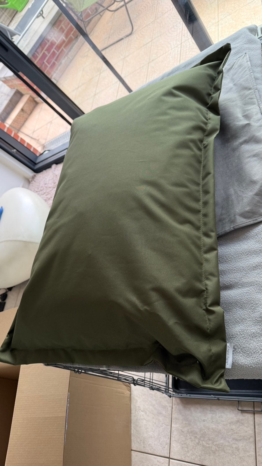 Zitzak 100*70cm donkergroen voor buiten/binnen, Huis en Inrichting, Ophalen, Nieuw, Zitzak