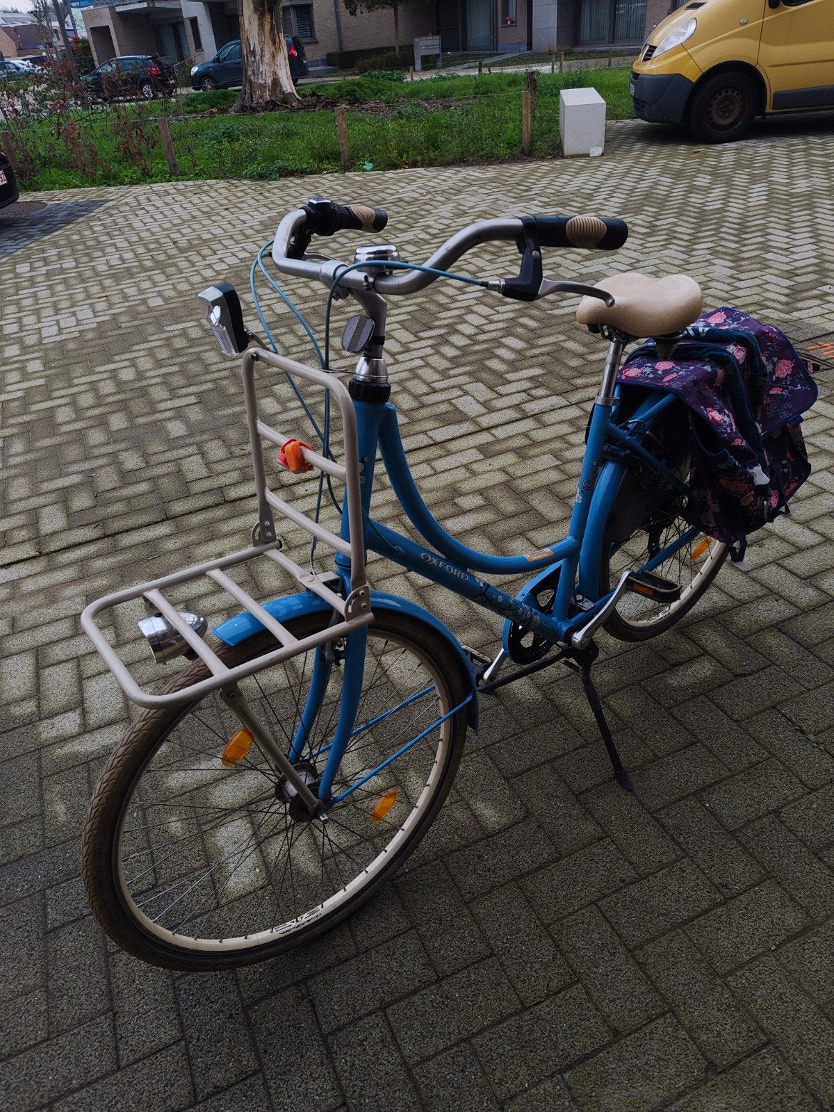 Blauwe OXFORD damesfiets, Fietsen en Brommers, Ophalen, Gebruikt, Velgrem, Oxford