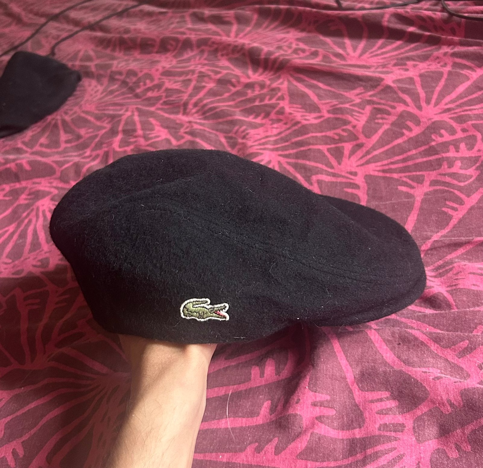 Beret lacoste, Kleding | Heren, Hoeden en Petten, Ophalen, Zo goed als nieuw, 57 cm (M, 7⅛ inch) of minder, Hoed