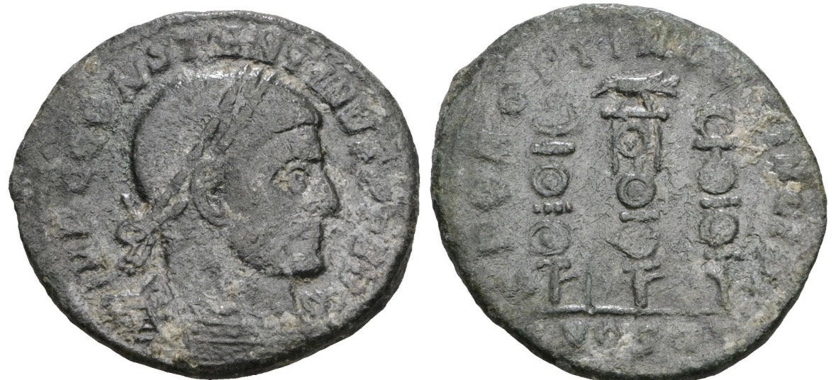 Monnaie romaine - Légion - Constantin le Grand, Enlèvement ou Envoi