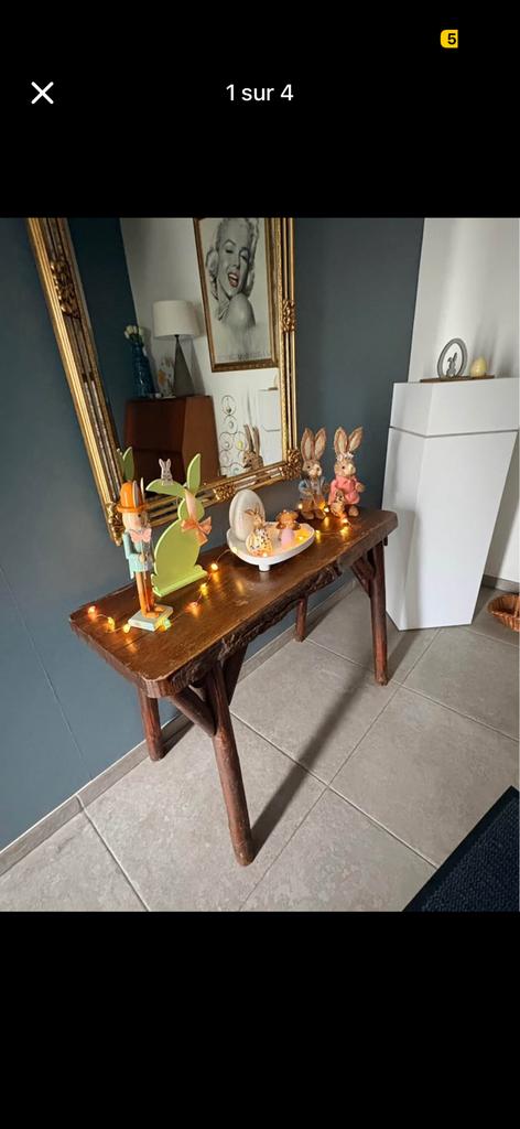 Console  en bois danois vintage, Enlèvement