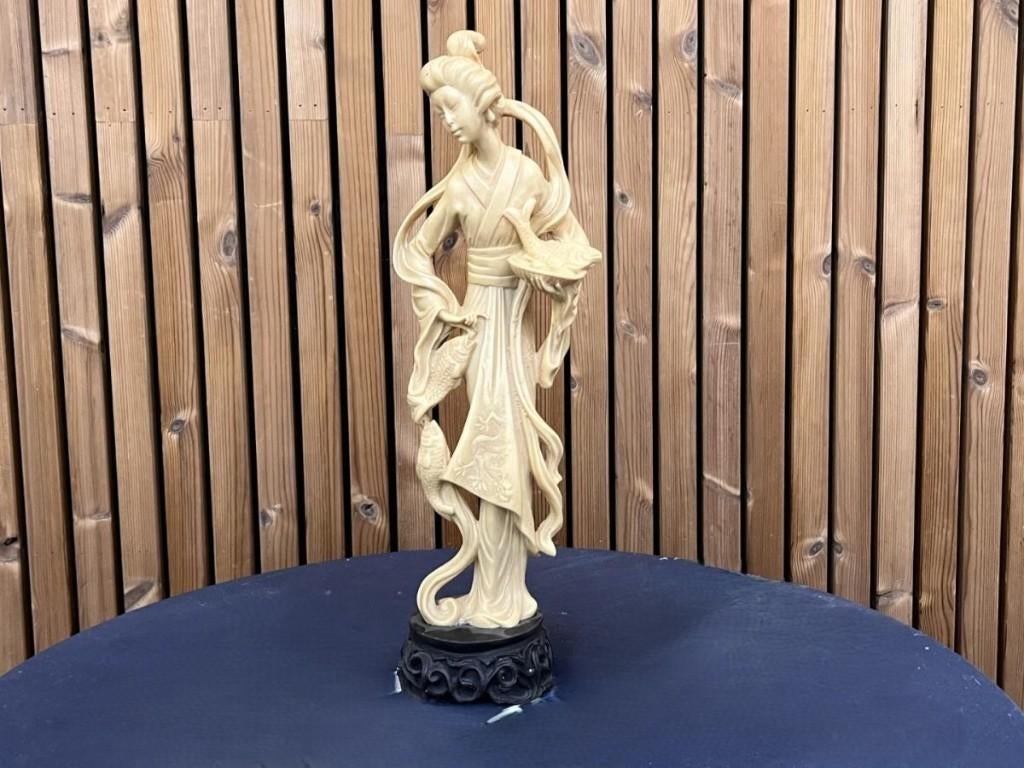 Prachtig Vintage Chinees Ivorine Beeld, Antiek en Kunst, Ophalen, Klassiek, Beeld