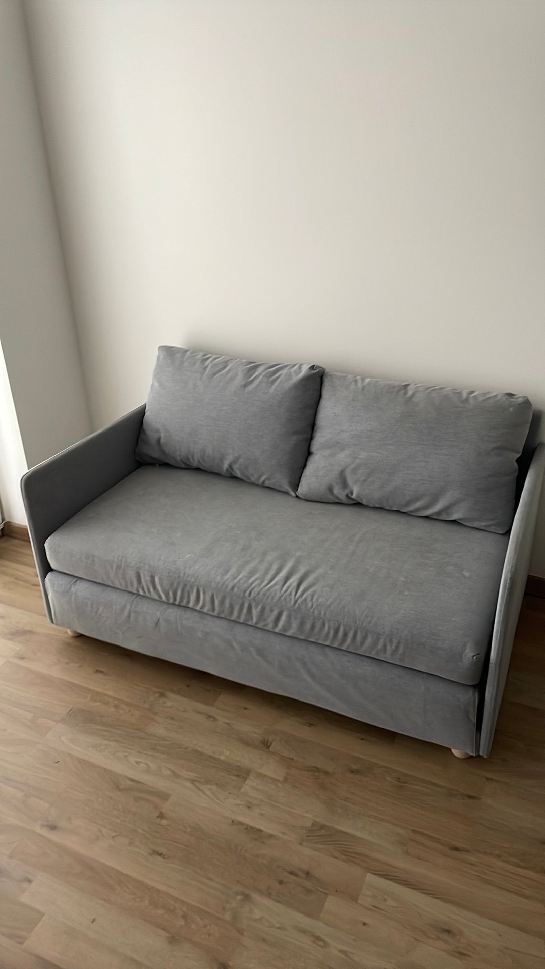 Slaapbank Ikea grijs, Ophalen, Gebruikt, Grijs