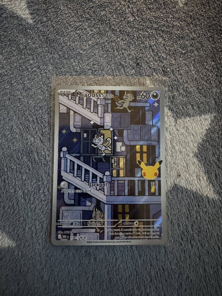 Miaouss d'Alola - 30ᵉ Anniversaire, Enlèvement ou Envoi, Neuf, Cartes en vrac, Foil