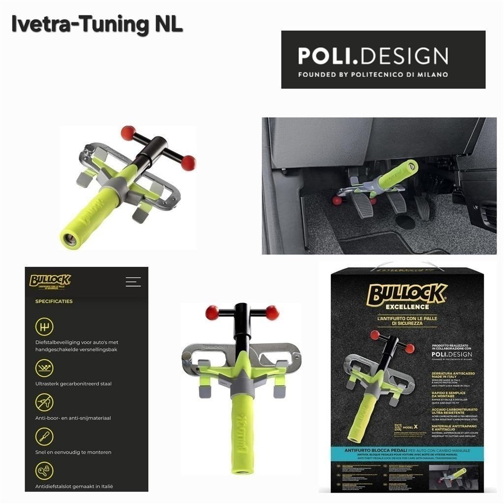 Pedaalslot Renault Kangoo | Beveiliging Renault Kangoo, Ophalen of Verzenden, Nieuw