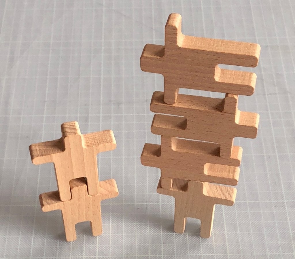 Figurines en bois à empiler Stapla, Enlèvement, Comme neuf, Autres marques