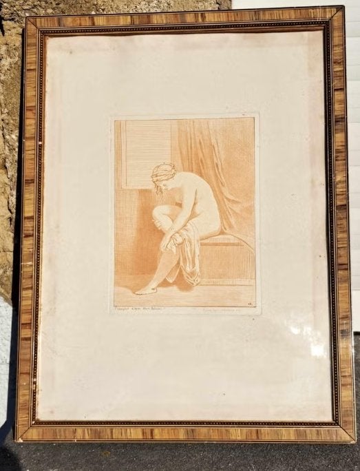 gravure pequegnot apres marc antoine, Antiquités & Art, Enlèvement ou Envoi, Gravure