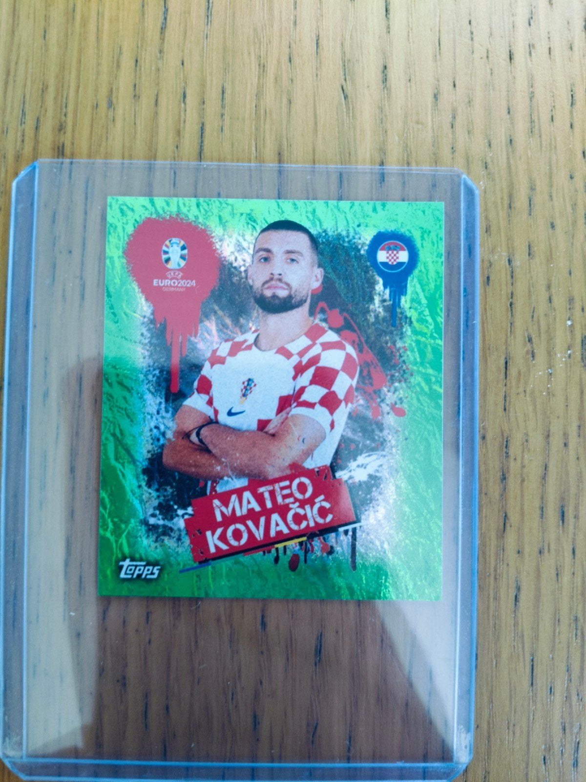 topps Euro 2024 Mateo Kovacevic Kroatië groen, Ophalen of Verzenden